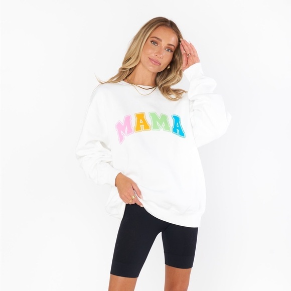 SHOW ME YOUR MUMU Stanley Sweatshirt In Multi Color Mama Sweatshirt - Picture 2 of 4